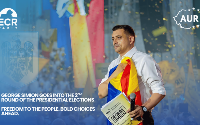 President Mateusz Morawiecki ECR Paty congratulates George Simion on advancing to the second round of Romania’s presidential election