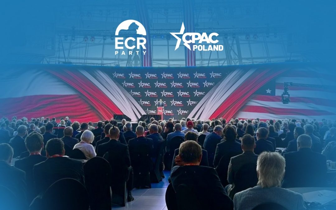 President of the ECR Party Mateusz Morawiecki and VP George Simion at CPAC Poland: A Conservative Vision for Europe